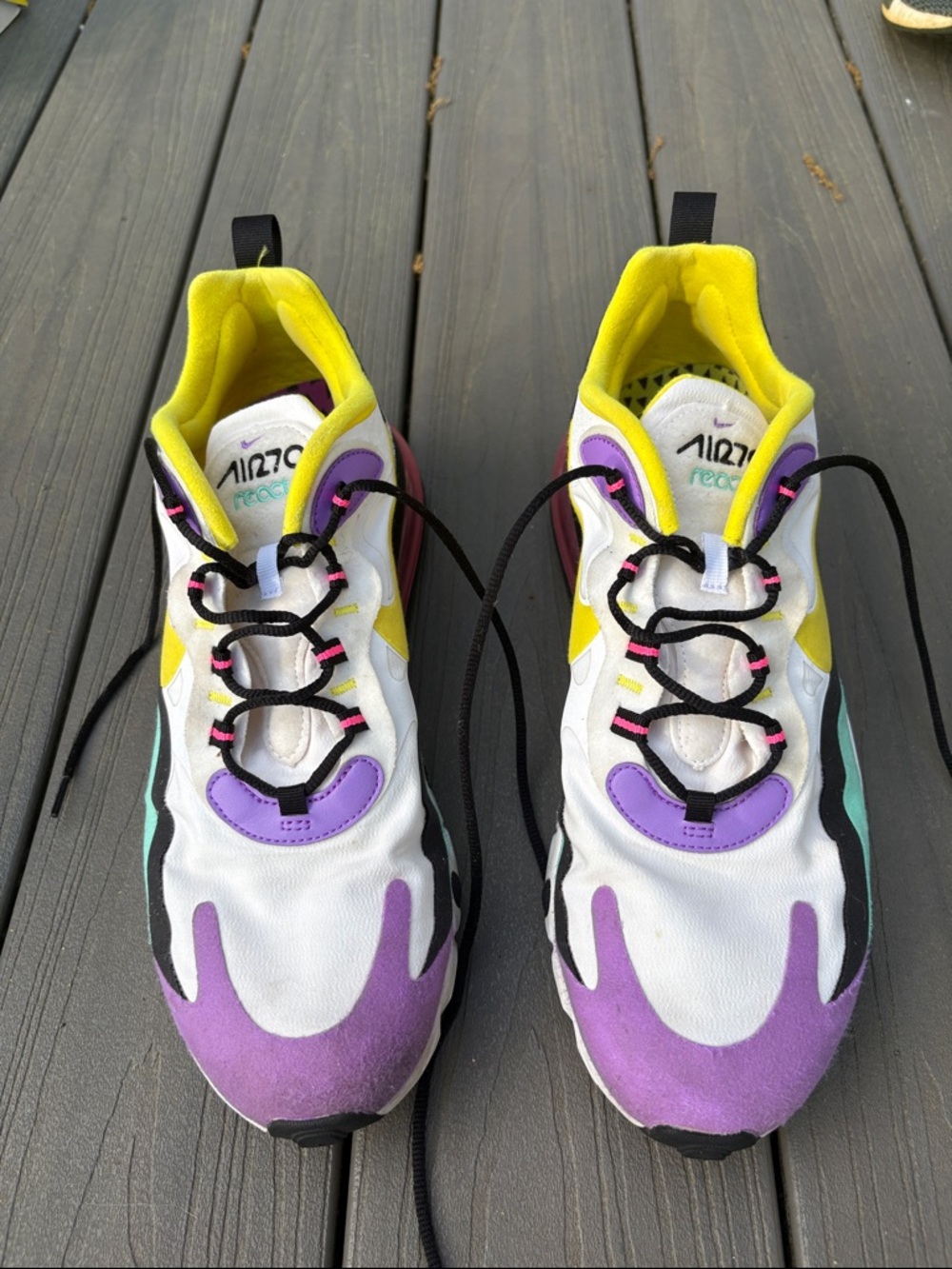 Nike React Men’s Sneakers - White/Purple/Yellow
